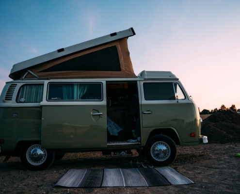 VW Bus Sunset