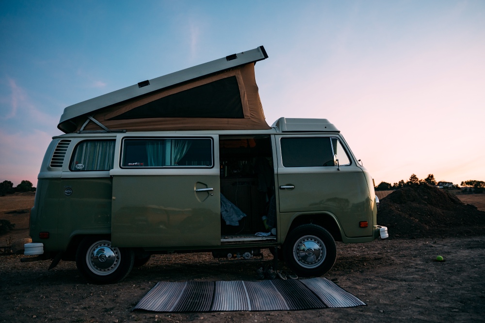 VW Bus Sunset