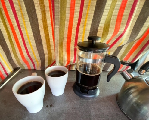 Morning French Press Coffee